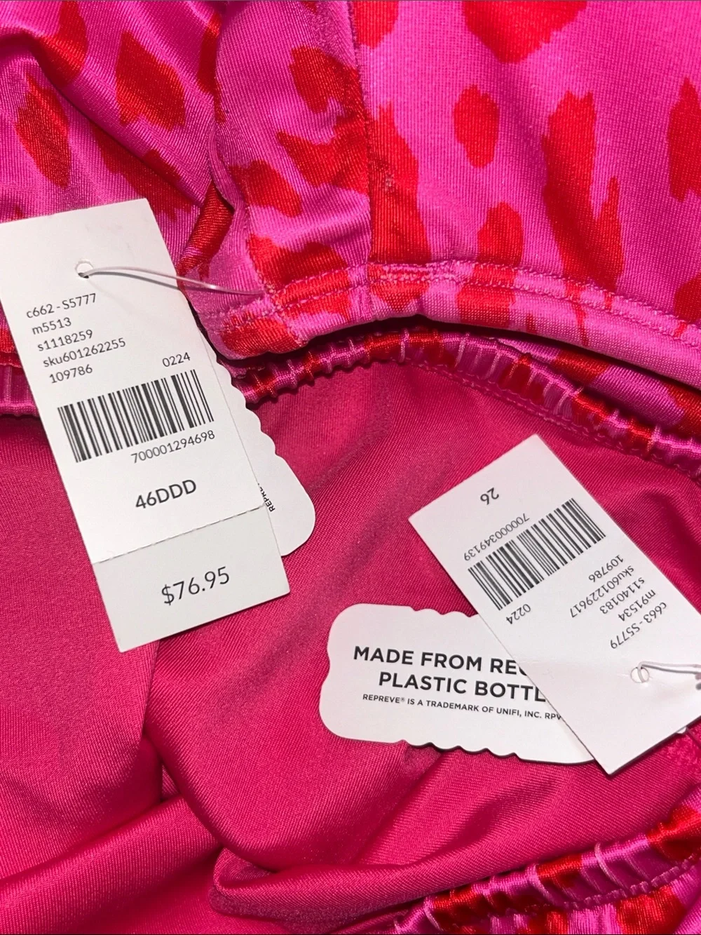 46DDD / Size 26 Cacique Swim nwt tankini swimsuit